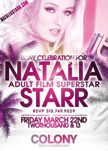 Adult Star Natalia Starr Birthday at Colony Hollywood Nightclub