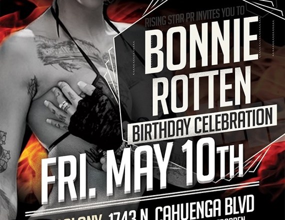 Adult Star Bonnie Rotten Birthday at Colony Nightclub