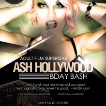 Adult Star Ash Hollywood Birthday at Colony Nightclub