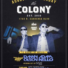 "Colony Hollywood Saturdays"