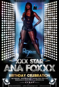 "Ideal Image Models Ana Foxxx Birthday at Roxbury"