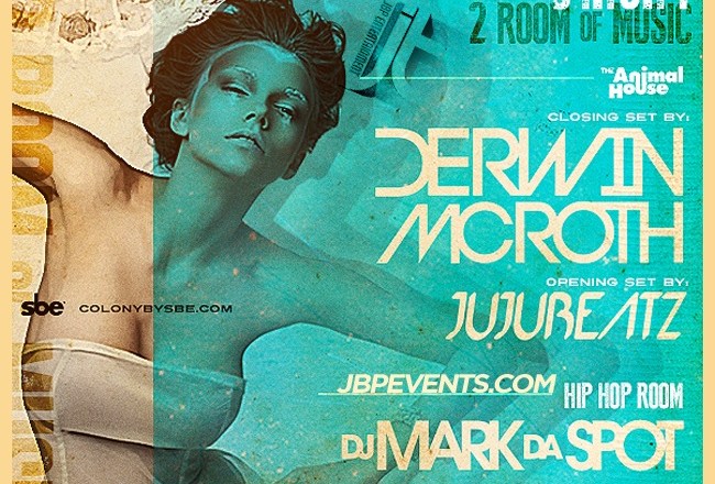 "Colony Hollywood Party Bus Packages 2014 January 18 flyer 650x650"