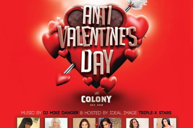 "Ideal Image Models Anti Valentines Party at Colony flyer900x1103"