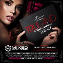 "Mixed Reactions Tru Hollywood Saturdays flyer 640x640"