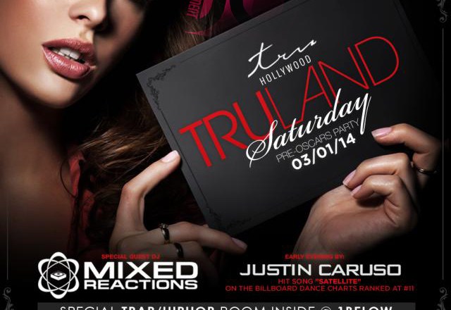 "Mixed Reactions Tru Hollywood Saturdays flyer 640x640"