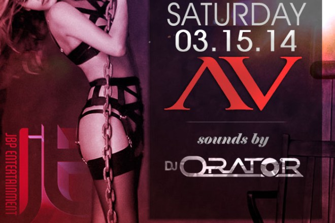 "AV Nightclub Saturdays feat DJ Orator event flyer 700x713"