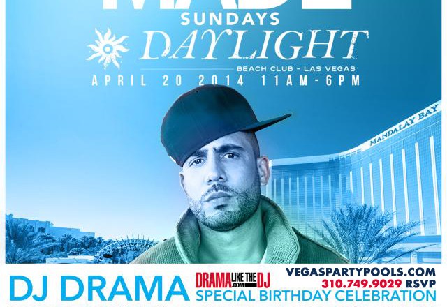 Daylight Beach Club Vegas Pool Parties DJ Drama Birthday
