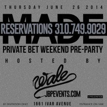 "Private BET Weekend Pre-Party Project Club LA"