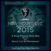 "2015 NYE 1OAK LA"