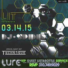 Lure Hollywood Saturday 14th March 2015