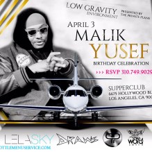 Supperclub LA Celebrates Malik Yusef Birthday
