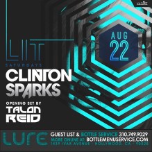 Lure Nightclub Saturday August 22